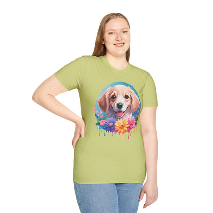 Unisex Dog Shirt Animal Tee Gildan Softstyle 64000 100 Percent Cotton