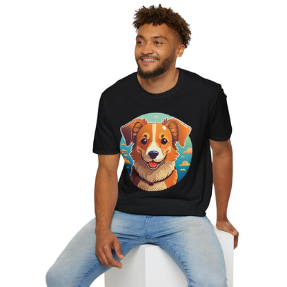 Dog Shirt Unisex Animal Tee One Hundred Percent Cotton Softstyle Gildan 64000