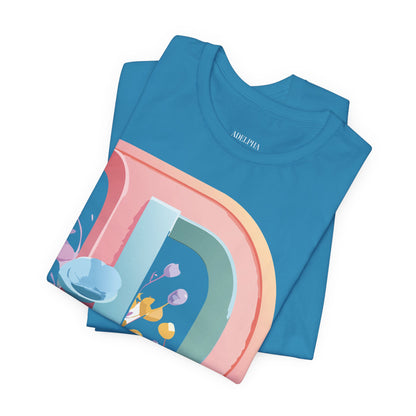 Natural Cotton Tee Shirt - Letters Collection - D Printify
