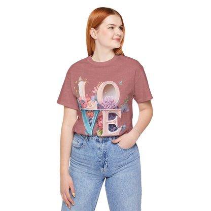 Natural Cotton Tee Shirt - Love story Collection Printify