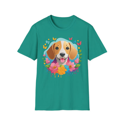 Dog Shirt Unisex Animal Tee Softstyle Cotton Comfort Everyday Wear