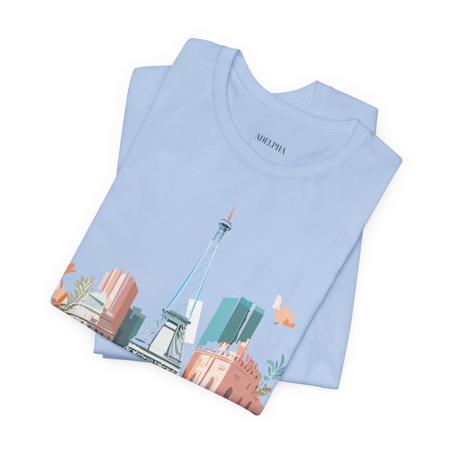 Natural Cotton Tee Shirt - Beautiful Places Collection - Paris