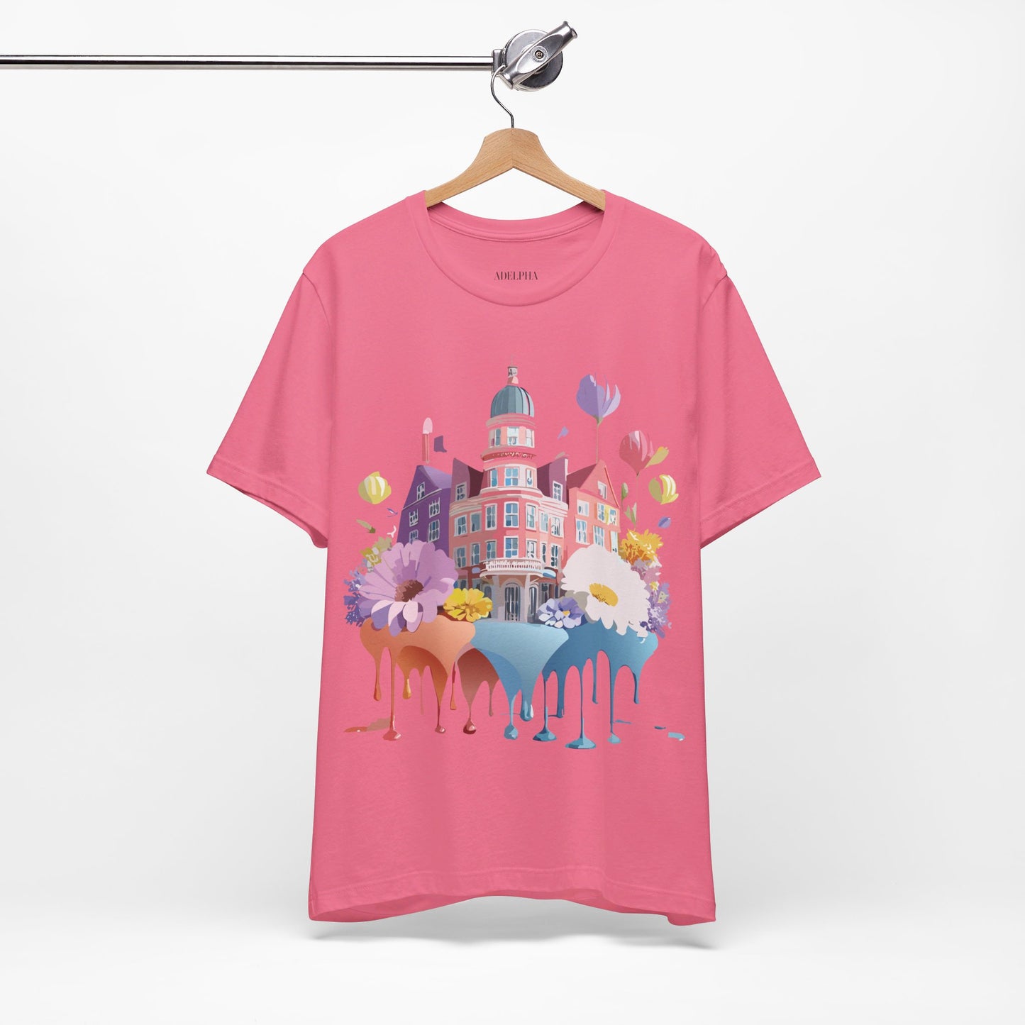 Natural Cotton Tee Shirt - Beautiful Places Collection - Amsterdam