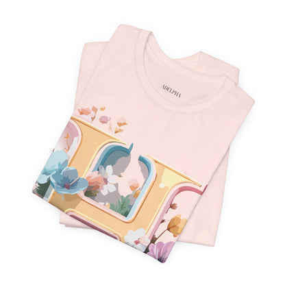 Natural Cotton Tee Shirt - Letters Collection - H Printify