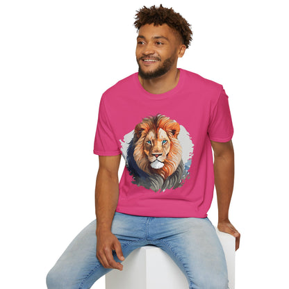 Lion Shirt Unisex Animal Tee Gildan Softstyle 64000 100 Percent Ring Spun Cotton