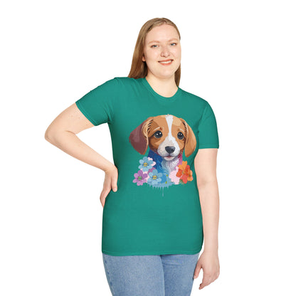 Unisex Dog Shirt Animal Graphic Tee Soft Cotton Gildan 64000