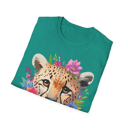 Cheetah Print Unisex Softstyle T Shirt Gildan 64000 Tee For Everyday Comfort