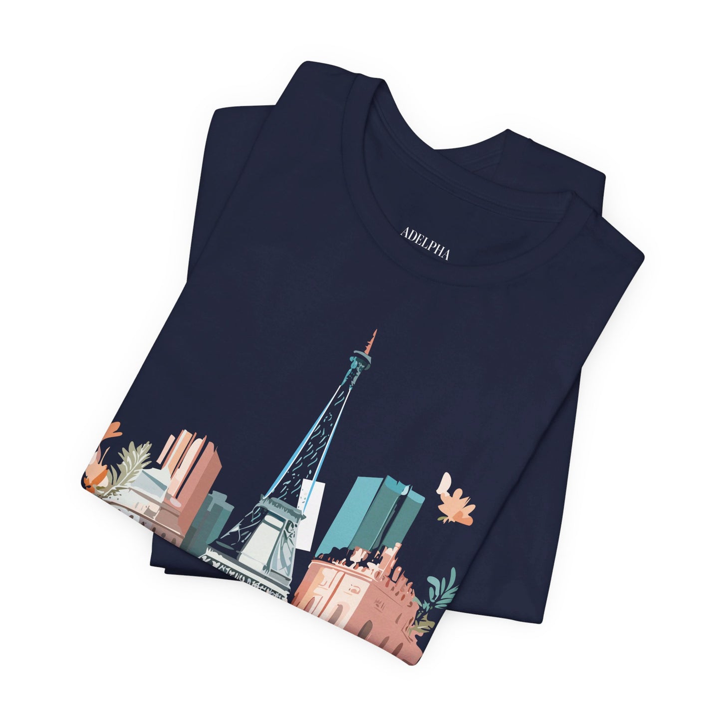 Natural Cotton Tee Shirt - Beautiful Places Collection - Paris