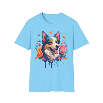 Animal Print Dog Shirt Unisex Softstyle Cotton Tee For Pet Lovers