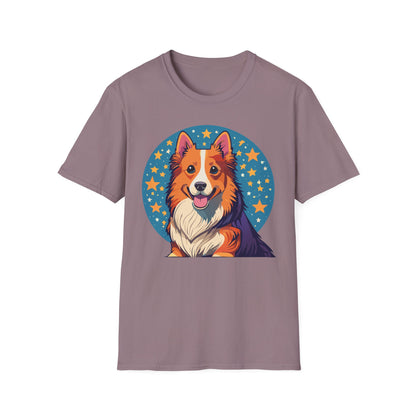 Unisex Dog Shirt Animal Print Tee Gildan Softstyle 64000 Tee