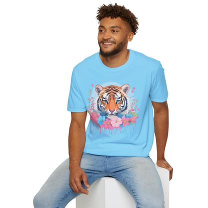Tiger Shirt Unisex Softstyle T Shirt Gildan 64000 Animal Tee