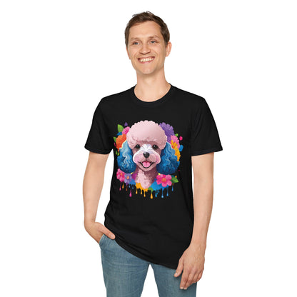 Unisex Dog Shirt Softstyle Tee 100 Percent Cotton Animal Print