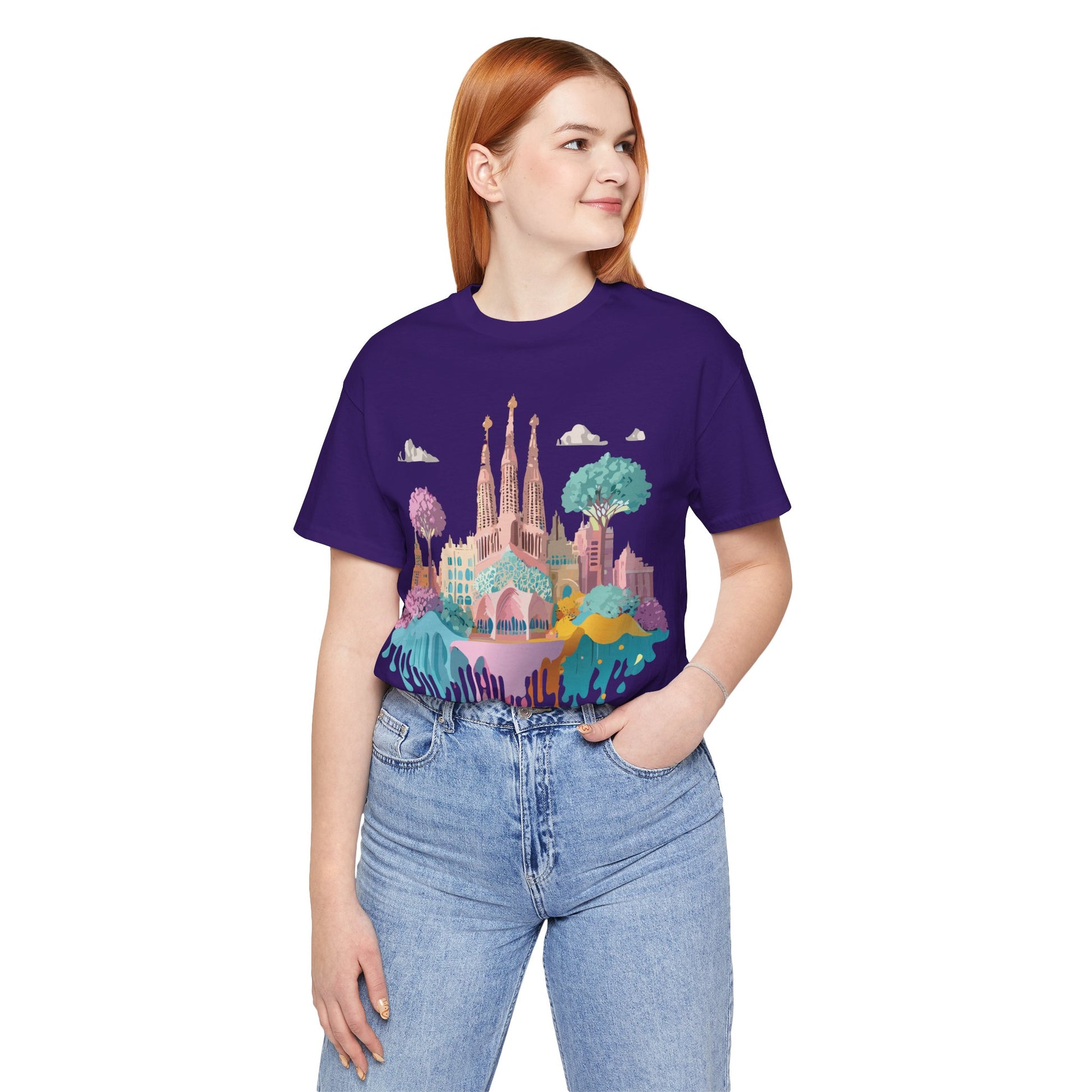 Tourist Shirt, Shirt with Barcelona - ADELPHA