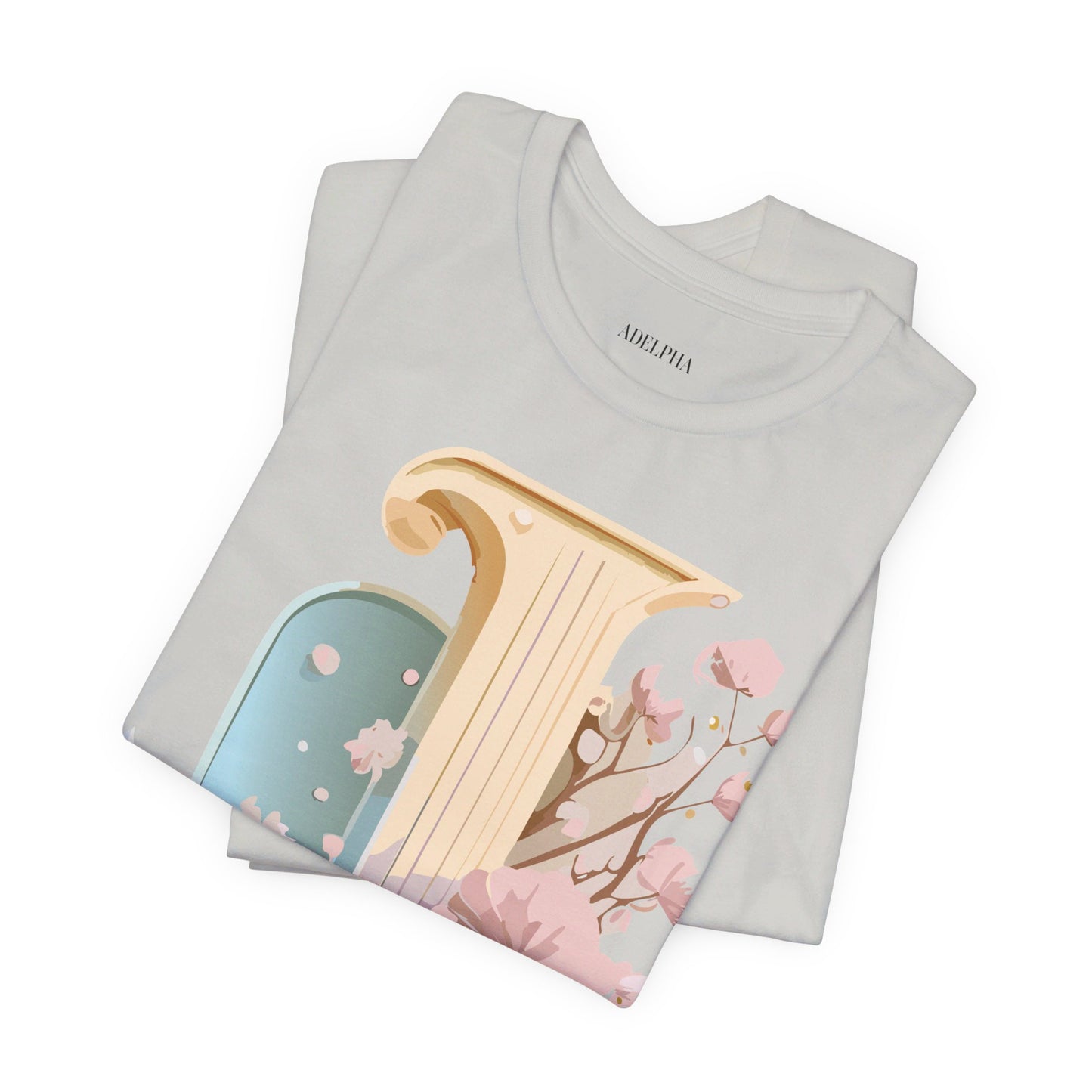 Natural Cotton Tee Shirt - Letters Collection - J