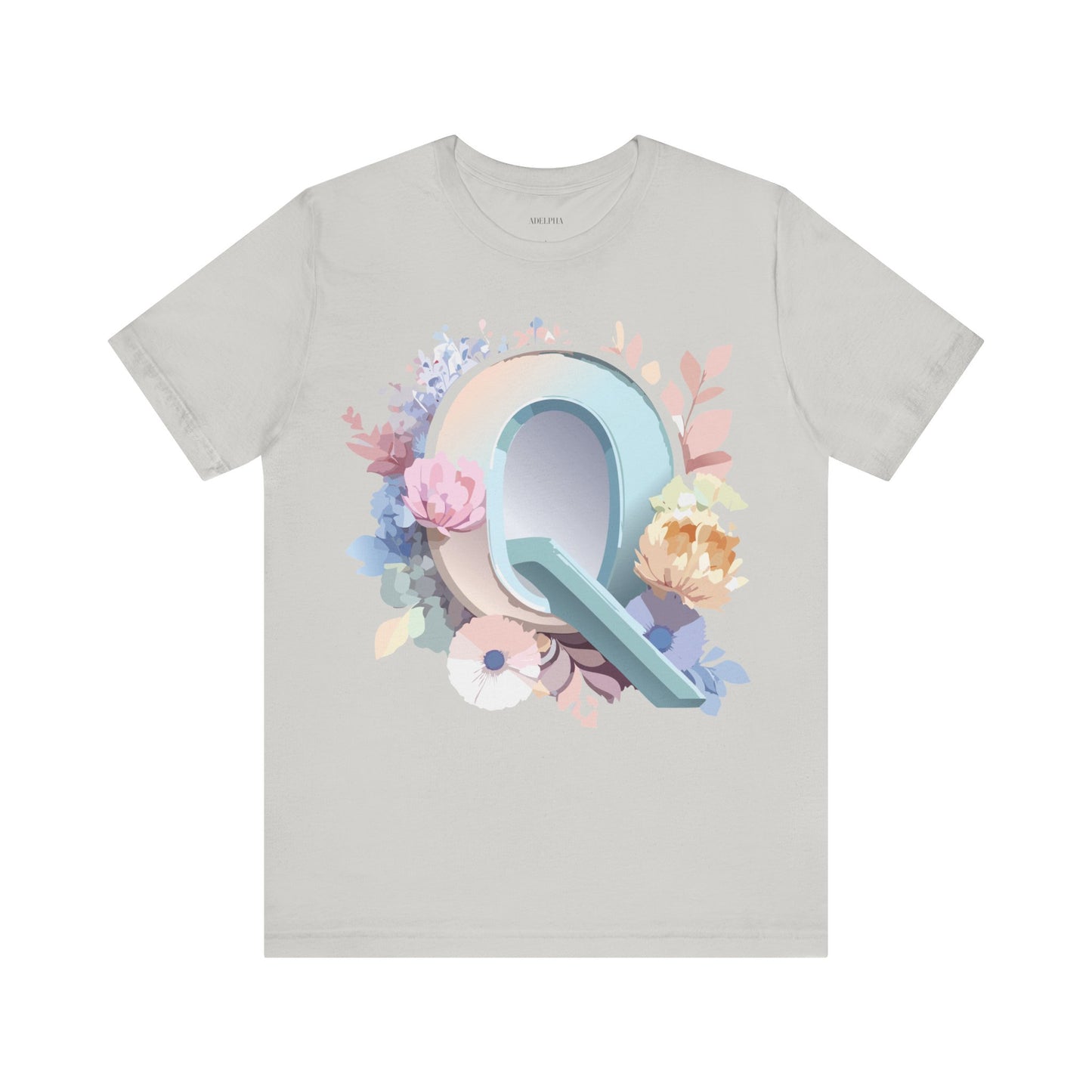 T-shirt en coton naturel - Collection Lettres - Q