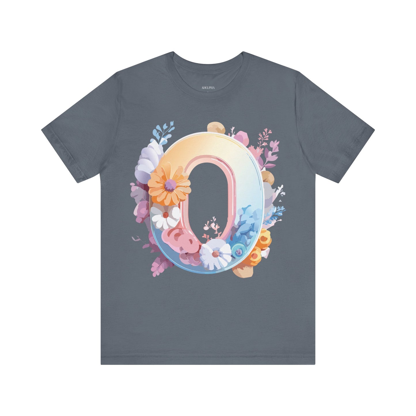 Natural Cotton Tee Shirt - Letters Collection - O