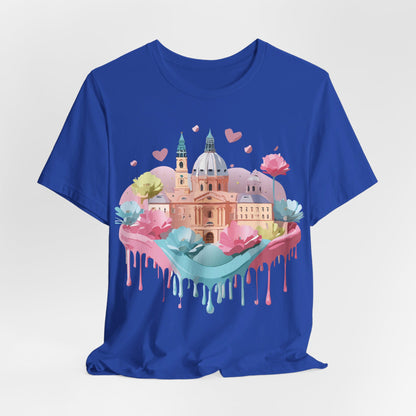 Natural Cotton Tee Shirt - Beautiful Places Collection - Prague Printify