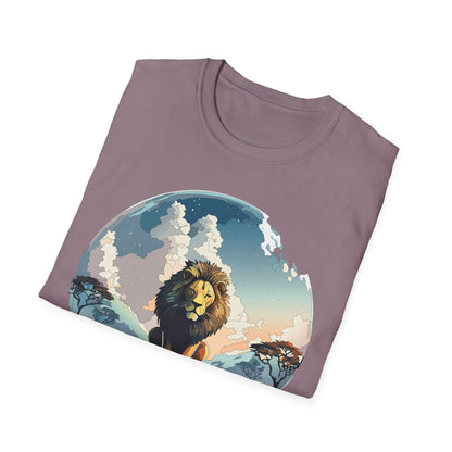 Lion Shirt Unisex Animal Tee Gildan Softstyle 64000 One Hundred Percent Cotton