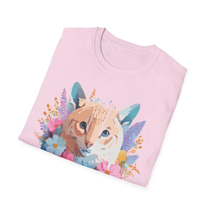 Unisex Cat Shirt Softstyle Tee 100 Percent Ring Spun Cotton Gildan 64000