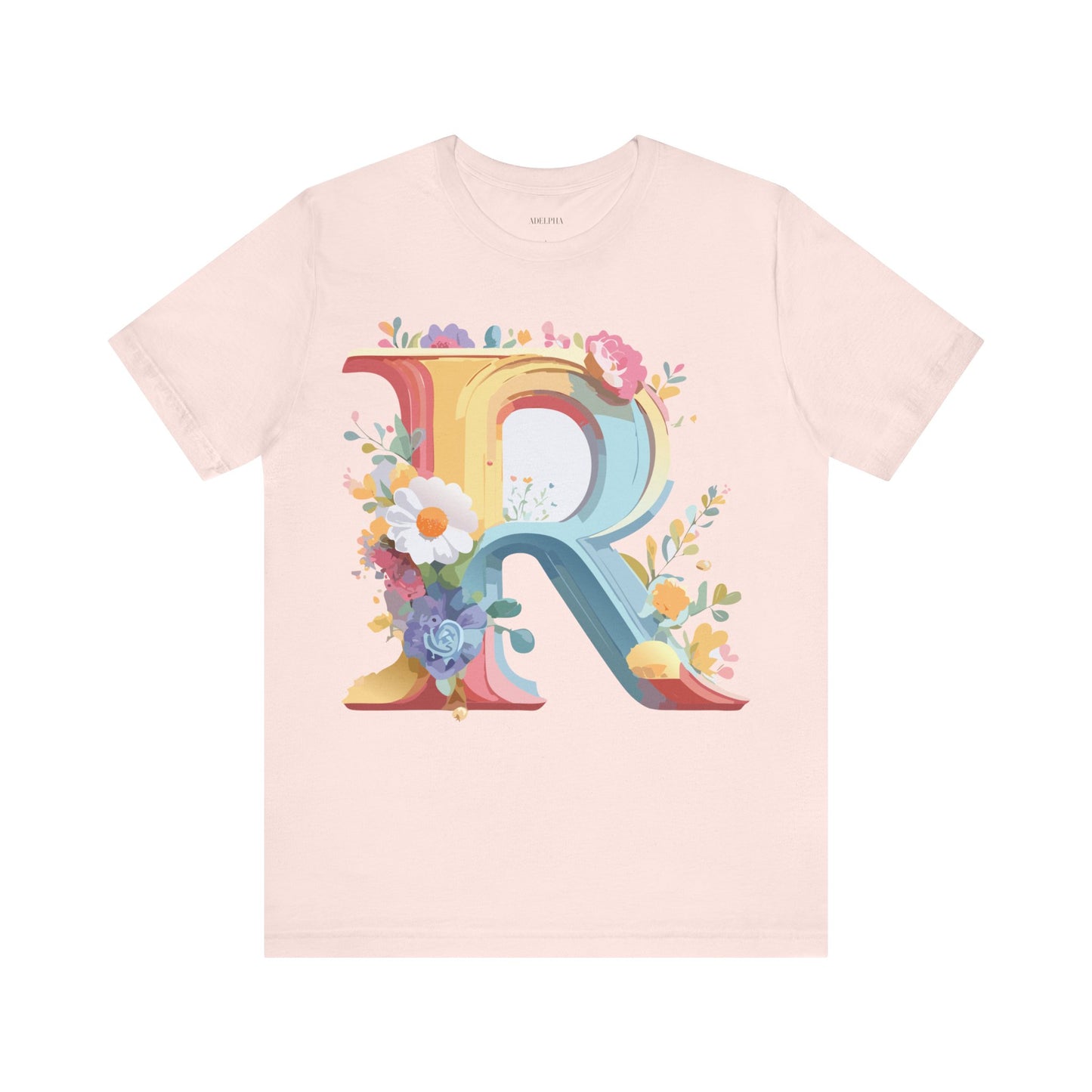 T-shirt en coton naturel - Collection Lettres - R