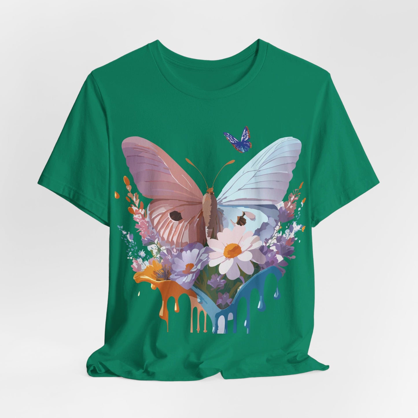 T-shirt en coton naturel avec papillon