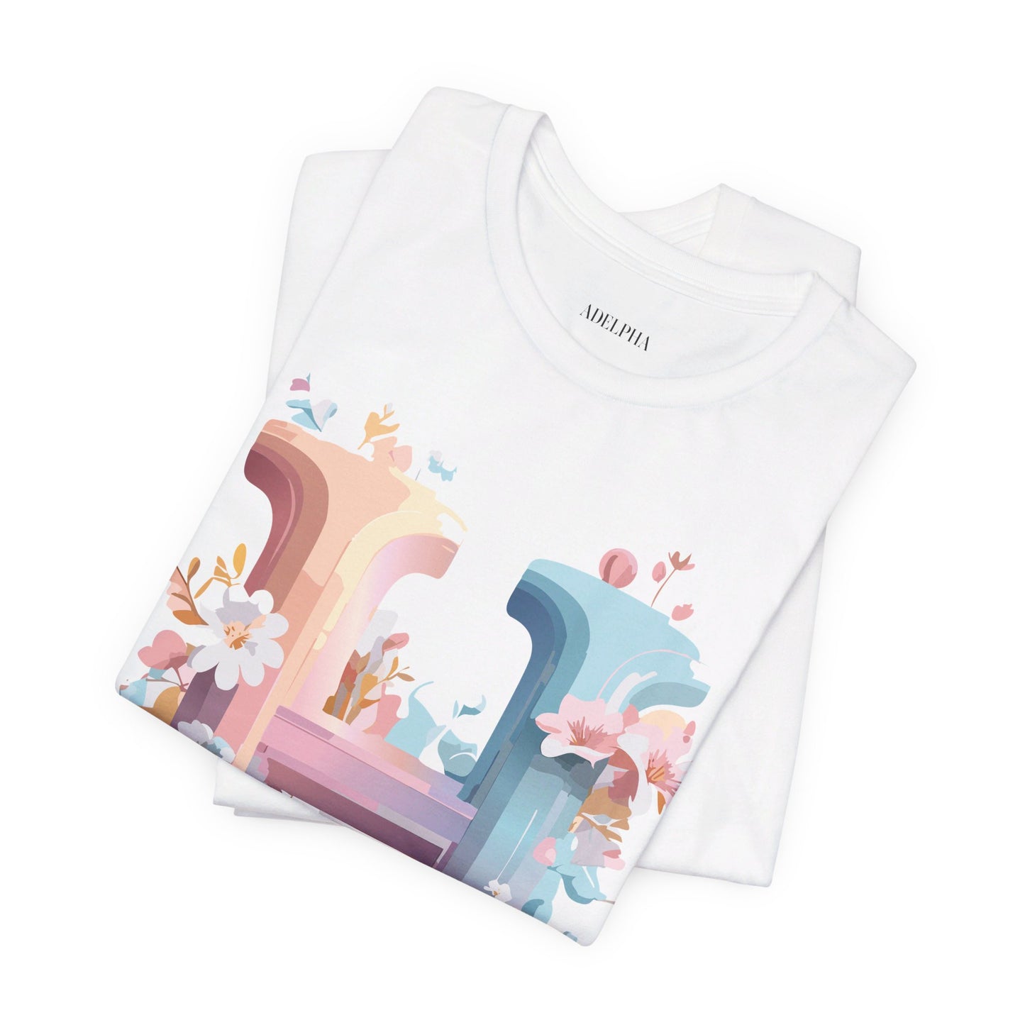 Natural Cotton Tee Shirt - Letters Collection - H