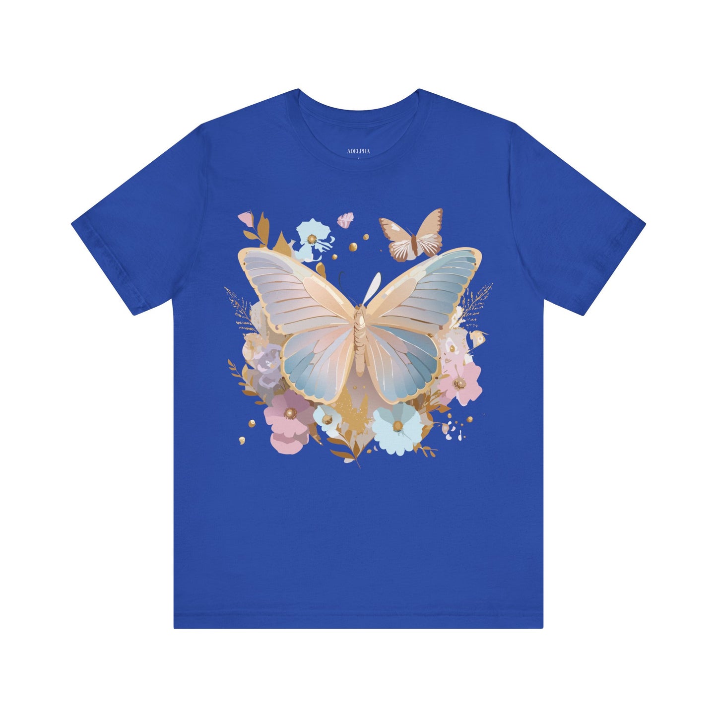 T-Shirt aus natürlicher Baumwolle mit Schmetterling