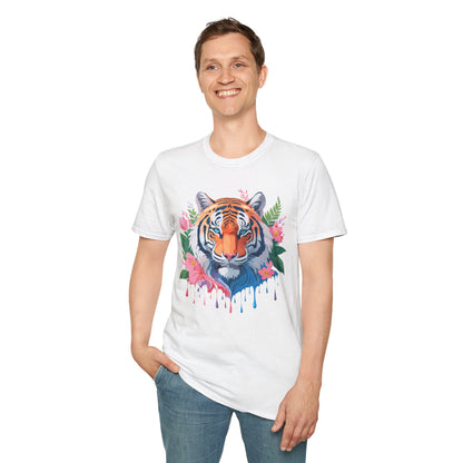 Tiger Shirt Unisex Animal Tee Softstyle Gildan 64000 Cotton Tee