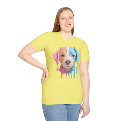 Unisex Dog Shirt Animal Tee Gildan Softstyle 64000 Cotton Tee