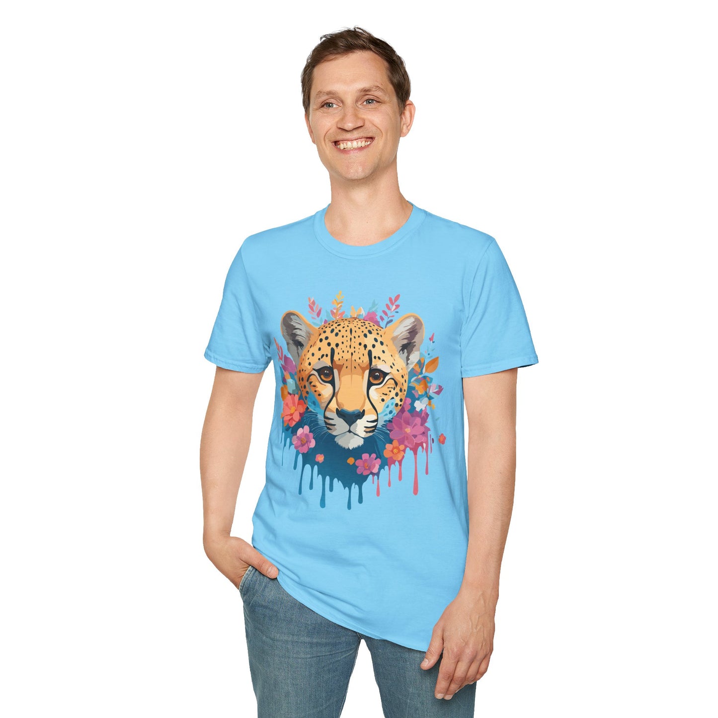 Cheetah Shirt, Shirt with Cheetah, Cheetah Tee, Shirt with Animals