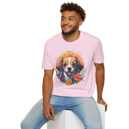 Dog Shirt Unisex Animal Tee Gildan 64000 Softstyle Ring Spun Cotton