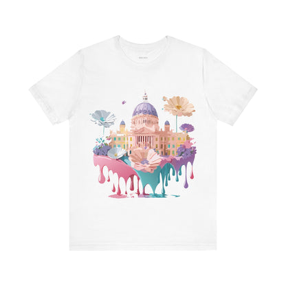 Natural Cotton Tee Shirt - Beautiful Places Collection - Madrid Printify