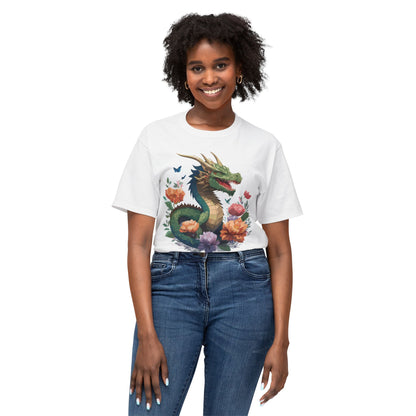 Dragon T Shirt With Art Print HD Cotton Unisex Tee Vintage Dragon Design