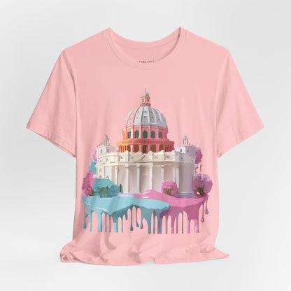 Natural Cotton Tee Shirt - Beautiful Places Collection - Rome Printify