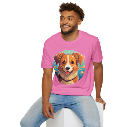 Dog Shirt Unisex Animal Tee One Hundred Percent Cotton Softstyle Gildan 64000