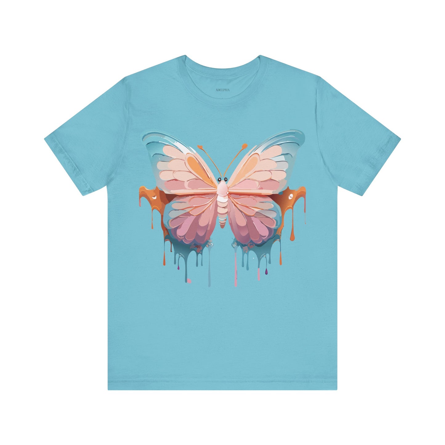 T-shirt en coton naturel avec papillon