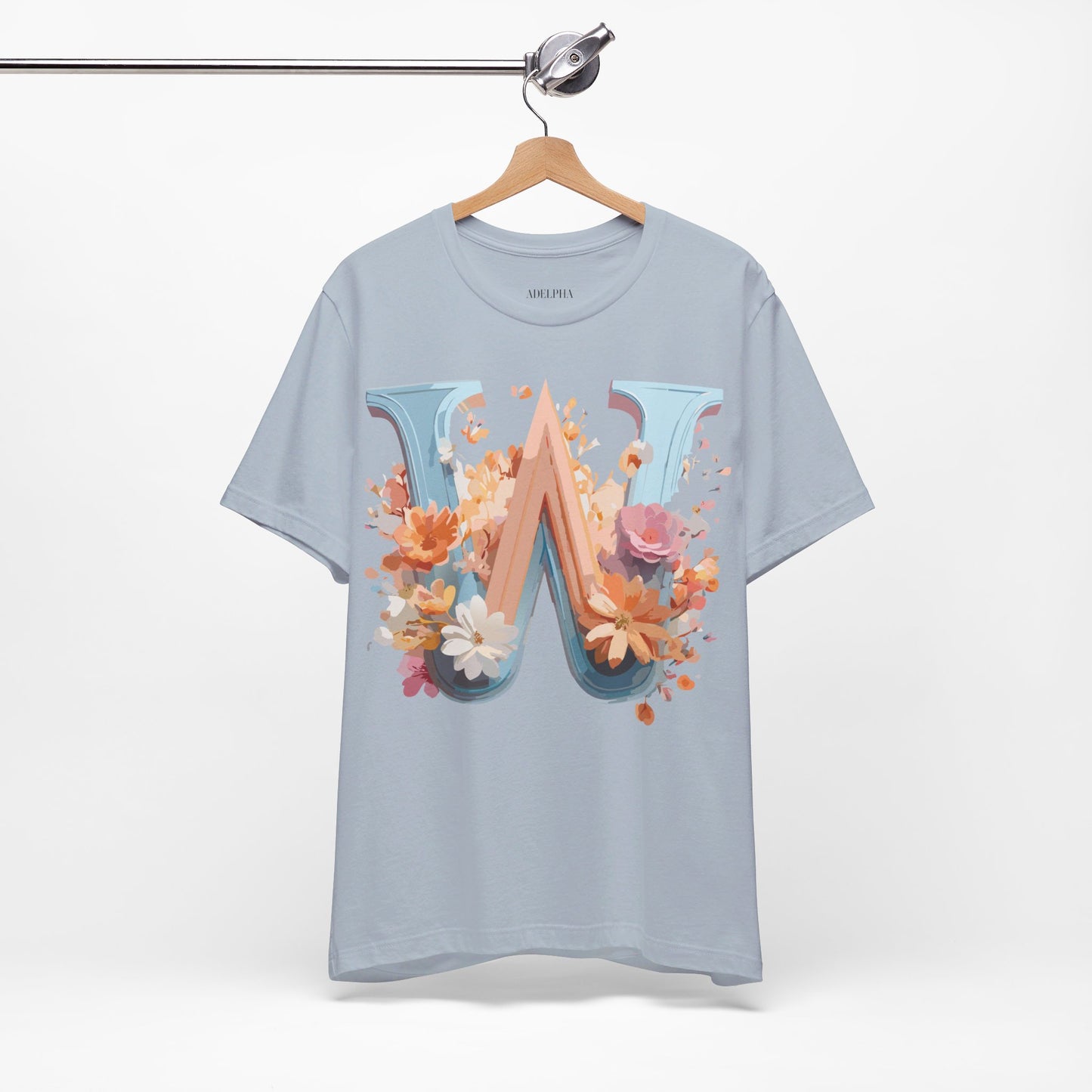 Natural Cotton Tee Shirt - Letters Collection - W