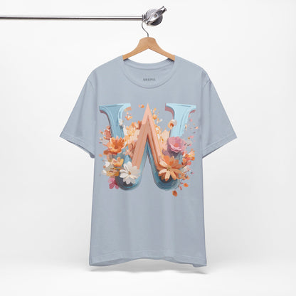 Natural Cotton Tee Shirt - Letters Collection - W Printify