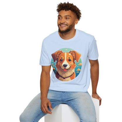 Dog Shirt Unisex Animal Tee One Hundred Percent Cotton Softstyle Gildan 64000