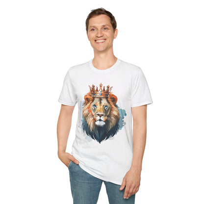 Lion Shirt Unisex Animal Tee Gildan Softstyle 64000 100 Percent Ring Spun Cotton
