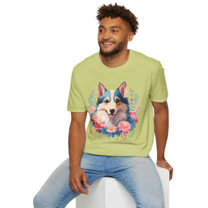 Dog Shirt Unisex Animal Tee Softstyle Cotton Lightweight Breathable
