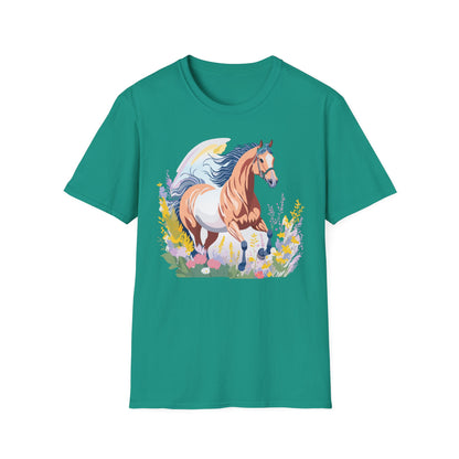 Horse Shirt Unisex Gildan Softstyle Tee 100 Ring Spun Cotton