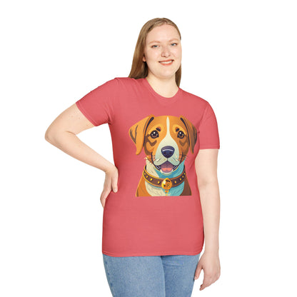 Dog Shirt Unisex Animal Tee Gildan Softstyle 64000 Cotton Tee