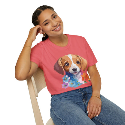 Unisex Dog Shirt Animal Graphic Tee Soft Cotton Gildan 64000