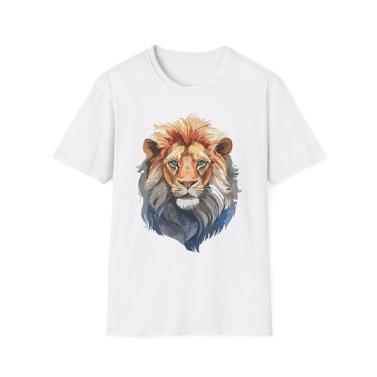 Lion Shirt, Shirt with Lion, Floral Lion Tee, Shirt with Animals