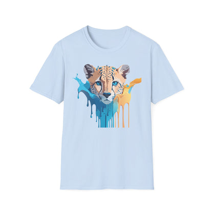 Unisex Cheetah Print Tee Softstyle Gildan 64000 Ring Spun Cotton Tee