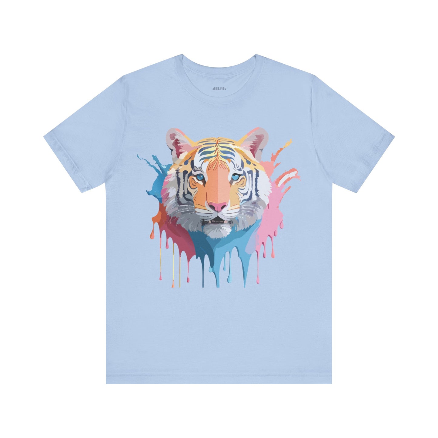 Natural Cotton Tee Shirt with Tiger