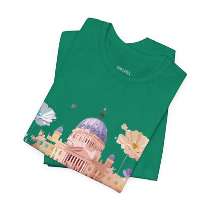 Natural Cotton Tee Shirt - Beautiful Places Collection - Madrid Printify