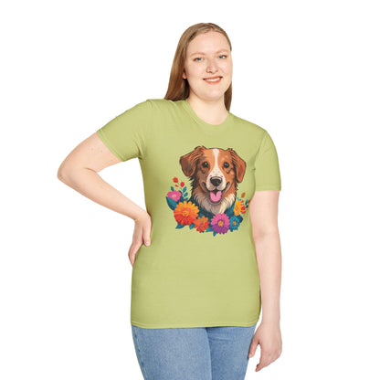 Dog Shirt Unisex Animal Tee Short Sleeve Gildan Softstyle 64000 Cotton Tee