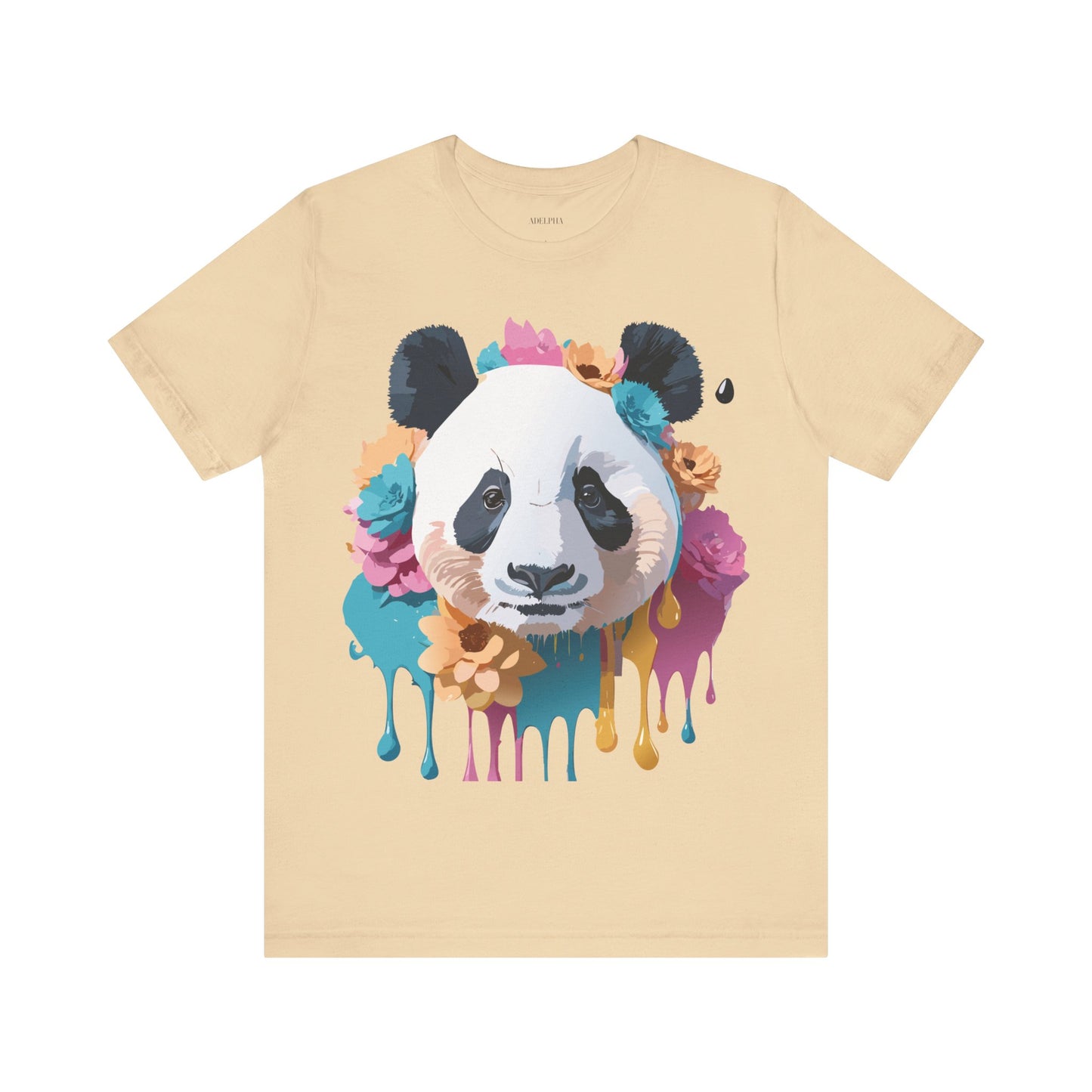 T-Shirt aus natürlicher Baumwolle mit Panda